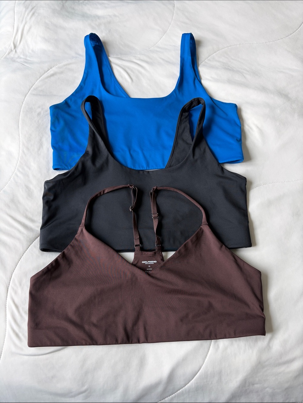 Girlfriend Collective XL bralette bundle